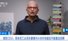 微软CEO纳德拉：公司或在一年内重启招聘 前提是现有员工掌握与AI协作技能