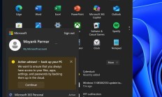 微软升级营销攻势：Win11开始菜单出现黄色“备份警示”