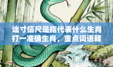 诎寸信尺是指代表什么生肖打一准确生肖，重点词语释义答案深度解读