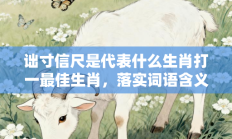 诎寸信尺是代表什么生肖打一最佳生肖，落实词语含义阐述答解